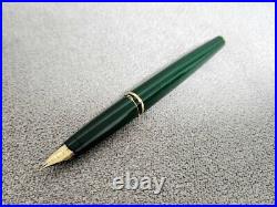 MONTBLANC Fountain Pen Moss Green Nib 585 rare used