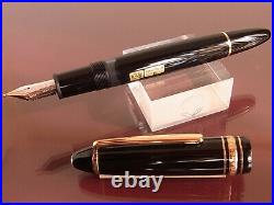 MONTBLANC Meisterstuck Fountain Pen 146 Le Grand 14K Nib B W-Germany MINT Rare
