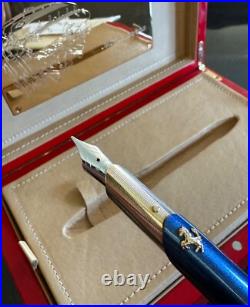 MONTEGRAPPA FERRARI FOUNTAIN PEN SOLID 18K GOLD 50th Anniversary in USA RARE