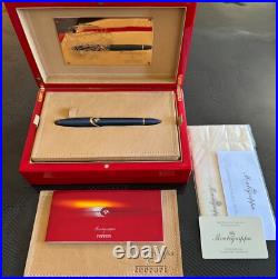 MONTEGRAPPA FERRARI FOUNTAIN PEN SOLID 18K GOLD 50th Anniversary in USA RARE
