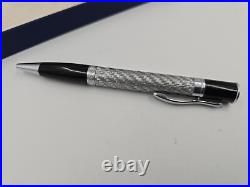 MONTEVERDE Jewelery Silver scale Twisted Ballpoint Pen With Box Manual Rare Cert