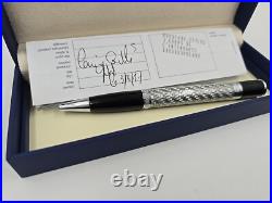 MONTEVERDE Jewelery Silver scale Twisted Ballpoint Pen With Box Manual Rare Cert