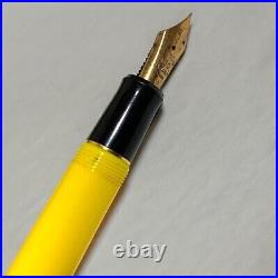 Maruzen 130th Anniversary 14K Fountain Pen Lemon Yellow F Nib 1999 Rare