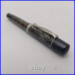 Matador Express 814 Celulloid Piston Fountain Pen SS F Nib Vintage 40s RARE