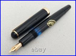 Mehanotehnika IZO Piston Black Fountain Pen 14k EF Flex Nib Very Rare VINTAGE
