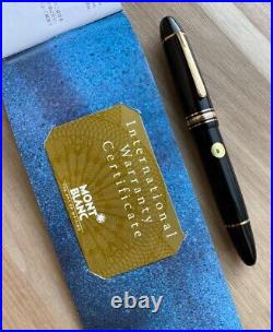 Mint Very Rare Montblanc Meisterstuck 149 14C585 Fountain Pen B Nib withBox