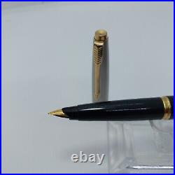 Mint Vintage Rare Parker 45 Fountain Pen, F nib, Golden nib & clip, USA #11082