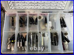 Modern Sheaffer Fountain Pen Factory Nib Collection box with many rare nibs
