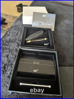 Mont Blanc Leonardo Sketch Pen Full Set NEW! A Rare Find Undated Warranty Card