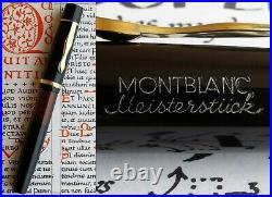 Montblanc 136 Celluloid & BHR Fountain Pen 1938 1940. 14C F Flex Nib. Rare