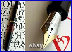 Montblanc 136 Celluloid Fountain Pen 1939. 14C M FULL Flex Nib. Rare. Serviced