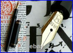 Montblanc 20 Celluloid Fountain Pen 1930. 14C Full Flex F Nib. RARE. Mint