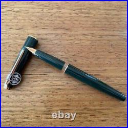 Montblanc 320 Dark Green & Gold 585 Fountain Pen EF Nib Rare Unused