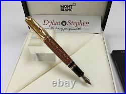 Montblanc Boheme Jewels collection citrine brown leather fountain pen RARE NEW