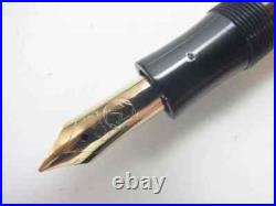 Montblanc Fountain Pen 136 Yellow Windstripe 14K (EF) Nib Vintage Super Rare