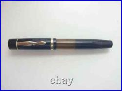 Montblanc Fountain Pen 136 Yellow Windstripe 14K (EF) Nib Vintage Super Rare