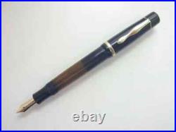 Montblanc Fountain Pen 136 Yellow Windstripe 14K (EF) Nib Vintage Super Rare