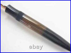 Montblanc Fountain Pen 136 Yellow Windstripe 14K (EF) Nib Vintage Super Rare