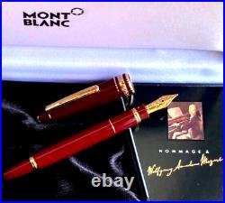 Montblanc Fountain Pen Meisterstuck 114 Mozart Medium Nib 18K Rare