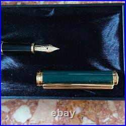 Montblanc Fountain Pen Noblesse Green Nib Gold 14K Rare Free Shipping From Japan