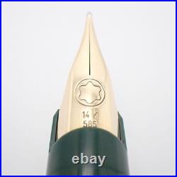 Montblanc Generation Fountain Pen Green Gold 14K 585 Nib Rare Vintage Japan