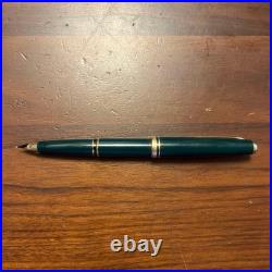 Montblanc Generation Fountain Pen Green Gold 14K 585 Nib Rare Vintage Japan