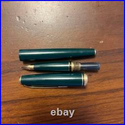Montblanc Generation Fountain Pen Green Gold 14K 585 Nib Rare Vintage Japan