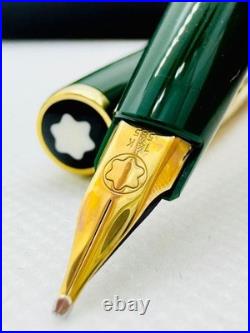 Montblanc Generation Green Fountain Pen 14K Gold Nib Rare Color Japan Brand New