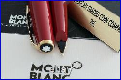 Montblanc Generation RED Resin #13102 & Gold, Fountain M-Nib New RARE