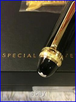 Montblanc Meisterstück 149 75th SPECIAL Anniversary Gold/Diamond F. Pen NEW RARE
