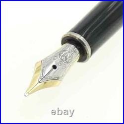 Montblanc Meisterstück Silver Fiber Classic Fountain Pen 18K M Nib, Rare Montblanc Meisterstück Silver Fiber Classic Fountain Pen 18K M Nib, Rare
