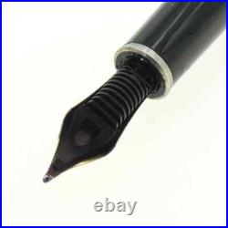 Montblanc Meisterstück Silver Fiber Classic Fountain Pen 18K M Nib, Rare Montblanc Meisterstück Silver Fiber Classic Fountain Pen 18K M Nib, Rare