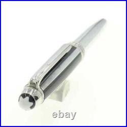 Montblanc Meisterstück Silver Fiber Classic Fountain Pen 18K M Nib, Rare Montblanc Meisterstück Silver Fiber Classic Fountain Pen 18K M Nib, Rare