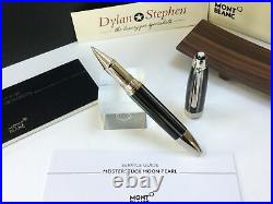 Montblanc Meisterstuck solitaire Moon Pearl rollerball pen NEW rare + all boxes
