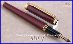 Montblanc Nobless Oblige Burgundy Resin With Gold Plated Trims Fountain Pen Rare