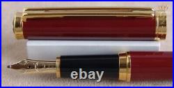 Montblanc Nobless Oblige Burgundy Resin With Gold Plated Trims Fountain Pen Rare