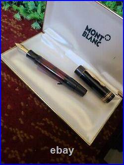 Montblanc RARE 139 14C, Gold M Nib, Fountain Pen and Inkwell nice working condit