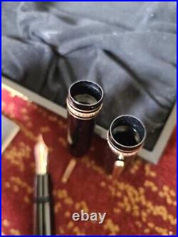 Montblanc Set, 149, 14C, Gold Nib Fountain Pen, Rare 1960's pen, & Pen Holder