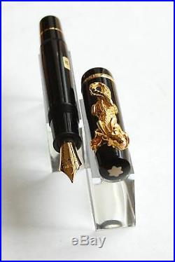 Montblanc Year Of The Golden Dragon Fountain Pen Sealed, Rare, New # 1921/2000