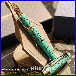 Montegrappa Fortuna Barcelona Turquoise Mosaic Fountain Pen M Rare