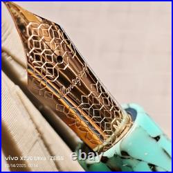 Montegrappa Fortuna Barcelona Turquoise Mosaic Fountain Pen M Rare