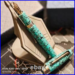 Montegrappa Fortuna Barcelona Turquoise Mosaic Fountain Pen M Rare