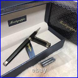 Montegrappa Nero Uno fountain pen nib F K18 resin material length 145mm new rare