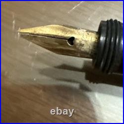 Moores Non Leak Safety Fountain Pen NY Pat Sep 1896 14 K Nib. Cap 1903 Mark Rare