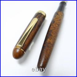 NAKAYA Brier Fountain Pen 14K SM Soft Medium Nib USED Old Rare Nibs Japan a NAKAYA Brier Fountain Pen 14K SM Soft Medium Nib USED Old Rare Nibs Japan a