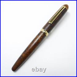 NAKAYA Brier Fountain Pen 14K SM Soft Medium Nib USED Old Rare Nibs Japan a NAKAYA Brier Fountain Pen 14K SM Soft Medium Nib USED Old Rare Nibs Japan a