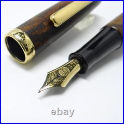 NAKAYA Brier Fountain Pen 14K SM Soft Medium Nib USED Old Rare Nibs Japan a NAKAYA Brier Fountain Pen 14K SM Soft Medium Nib USED Old Rare Nibs Japan a