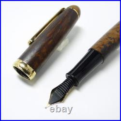 NAKAYA Brier Fountain Pen 14K SM Soft Medium Nib USED Old Rare Nibs Japan a NAKAYA Brier Fountain Pen 14K SM Soft Medium Nib USED Old Rare Nibs Japan a