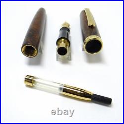 NAKAYA Brier Fountain Pen 14K SM Soft Medium Nib USED Old Rare Nibs Japan a NAKAYA Brier Fountain Pen 14K SM Soft Medium Nib USED Old Rare Nibs Japan a