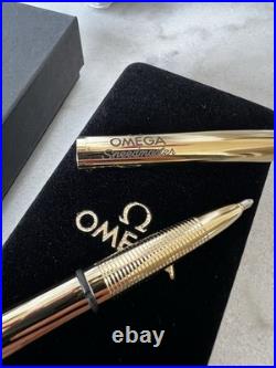 NEW OMEGA Speedmaster Apollo 11 50th Anniversary Ballpoint Pen Gold Box RARE